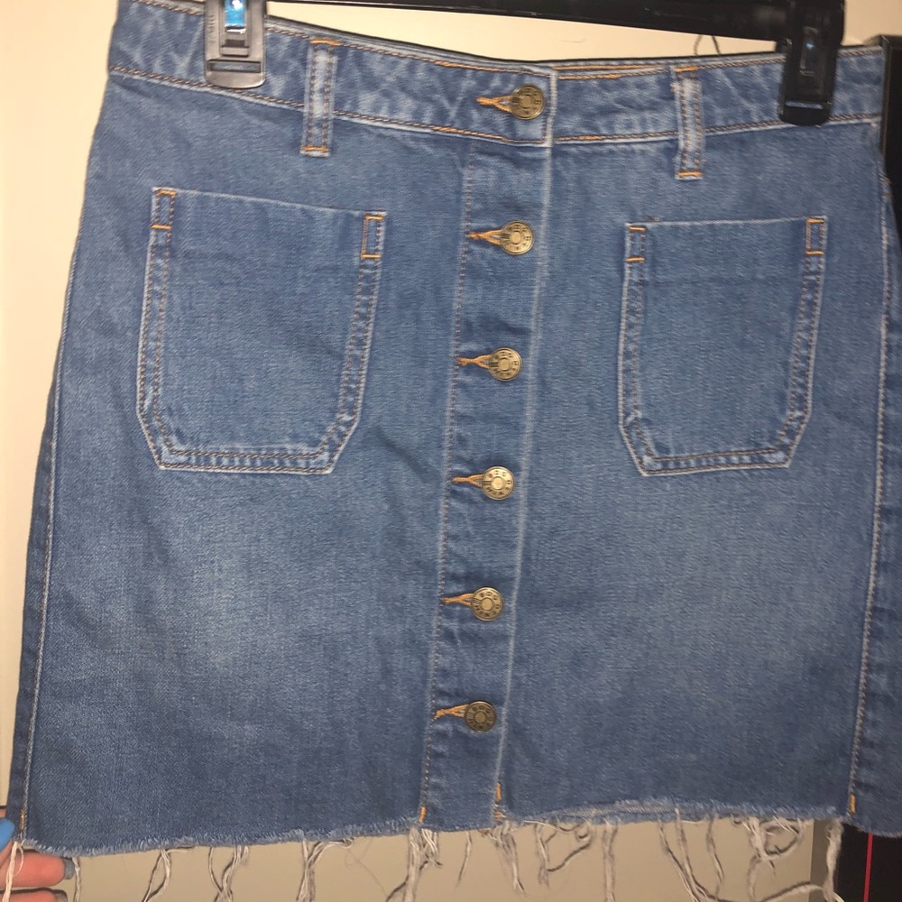 Urban Outfitters denim button up skirt